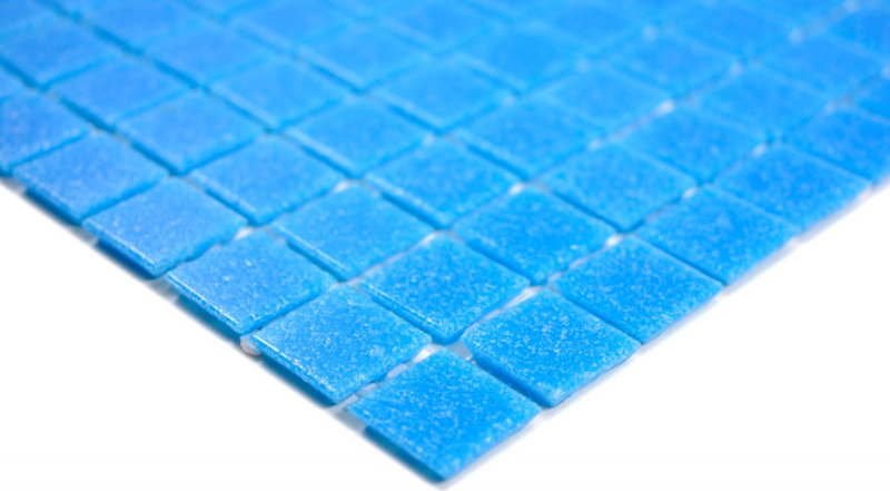 Mosaic tile glass blue wall tile bathroom tile shower splashback tile backsplash MOS200-A14-N_f | 10 mosaic mats
