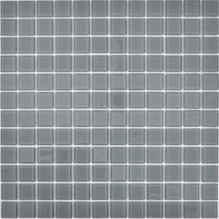 Motif manuel Carreau de mosaïque de verre translucide Crystal gris SALLE DE BAINS WC CUISINE MUR MOS63-0202_m
