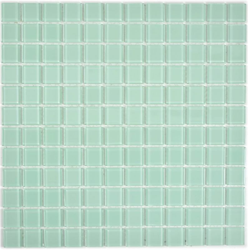Mosaic tile Translucent glass mosaic Crystal light green BATH WC Kitchen WALL MOS63-0107_f | 10 mosaic mats