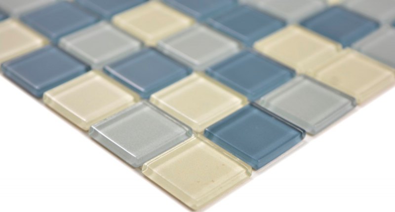 Piastrelle di mosaico di vetro mosaico bianco argento grigio metallizzato piscina mosaico piscina MOS63-0122