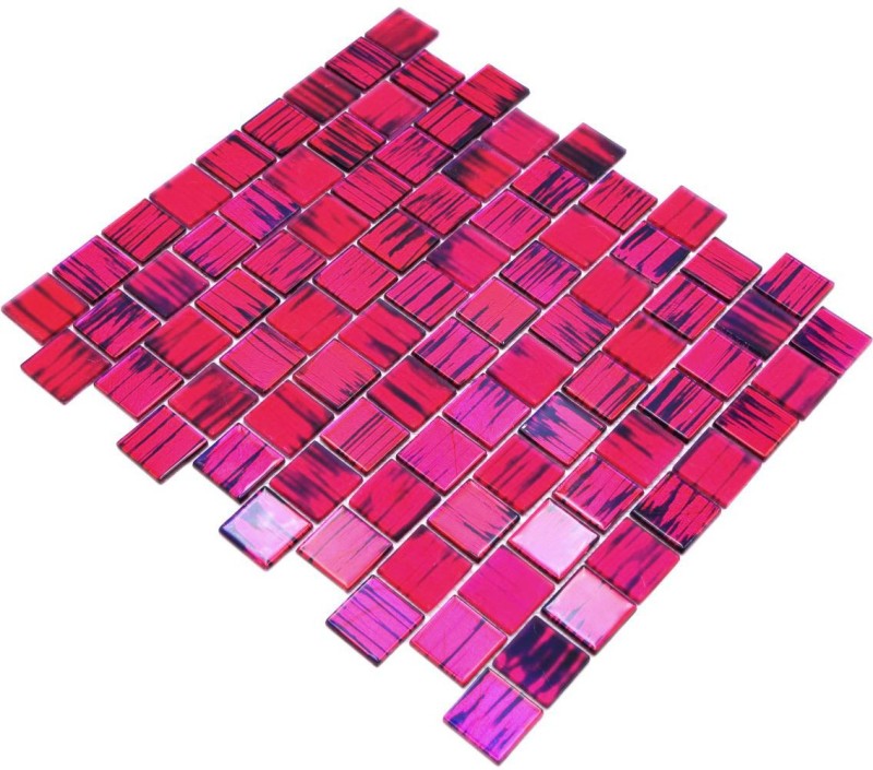 Mosaic tile Glass mosaic Crystal frosted glass pink clear frosted MOS68-CF47