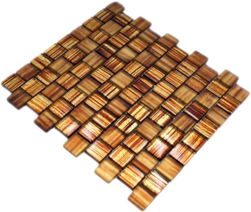 Mosaic tile Glass mosaic Crystal frosted glass brown clear frosted MOS78-CF85