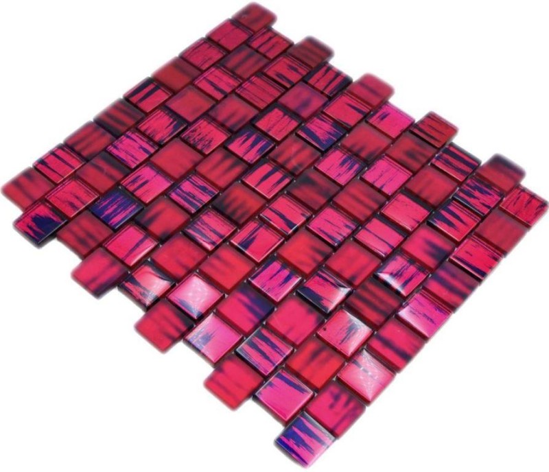 Mosaic tile Glass mosaic Crystal frosted glass pink clear frosted MOS78-CF87