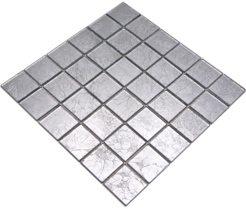 Mosaico di vetro argento mosaico piastrelle backsplash texture BAGNO WC cucina WALL MOS68-4SB21