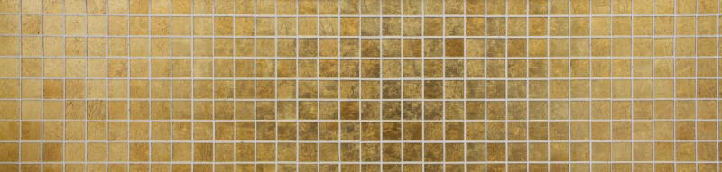 Mosaic rear wall Translucent glass mosaic Crystal gold structure MOS120-0746_f