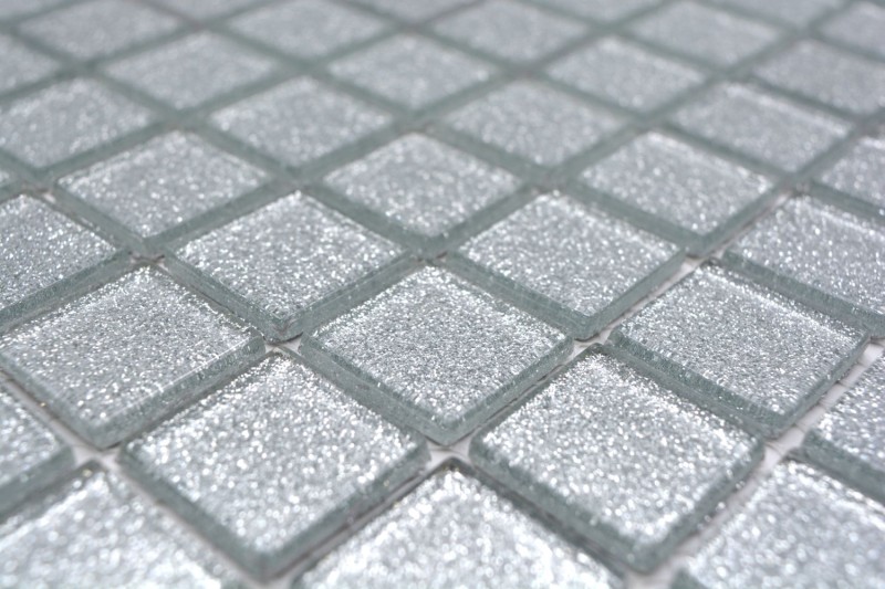 Glass mosaic silver mosaic tile glitter tile backsplash kitchen wall MOS60-0207