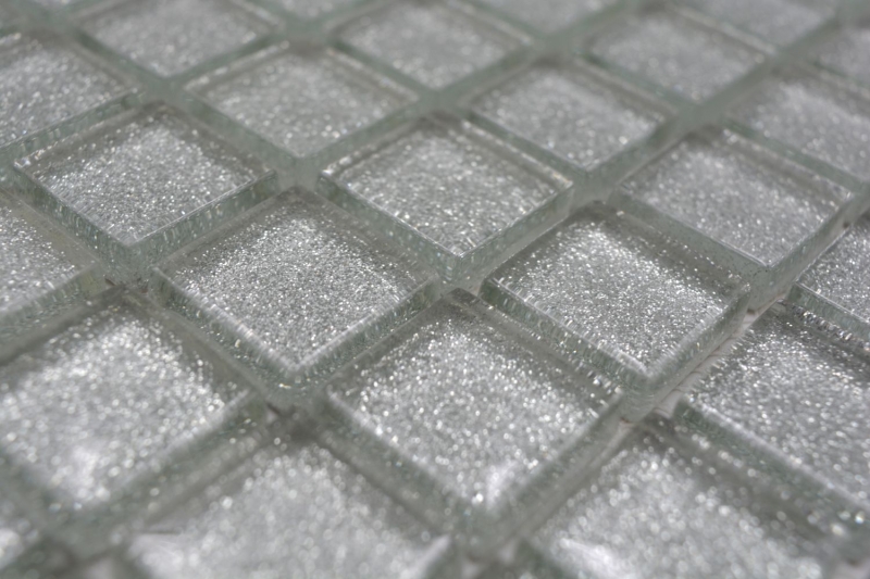 Glass mosaic silver mosaic tile hammered tile backsplash kitchen wall MOS70-0207