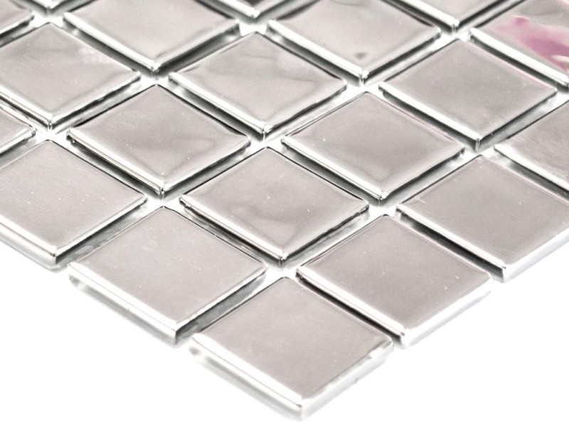 Mosaic tile glass mosaic electroplated silver BATH WC kitchen WALL MOS60-0206
