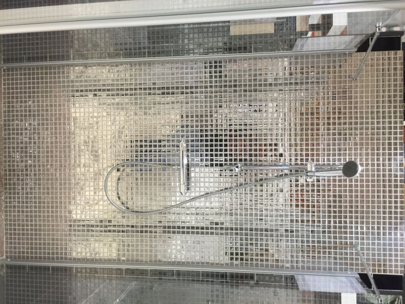Mosaico in vetro placcato argento BAGNO WC cucina MURO MOS60-0206