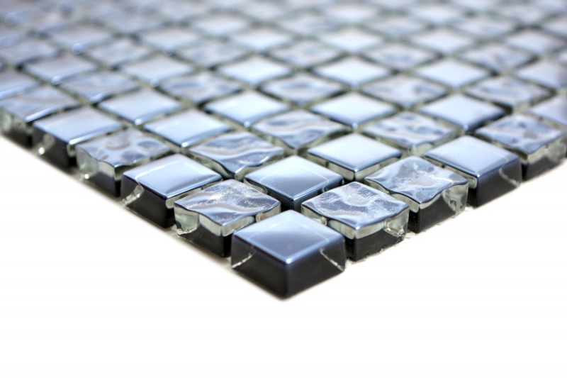 Mosaic tile platinum glass mosaic electroplated platinum glass BATH WC kitchen WALL MOS92-0327