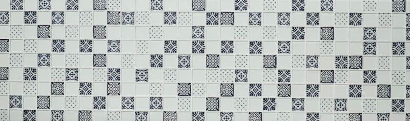 Retro vintage mosaic tile Translucent white glass mosaic Crystal optic white MOS78B-0103_f | 10 mosaic mats