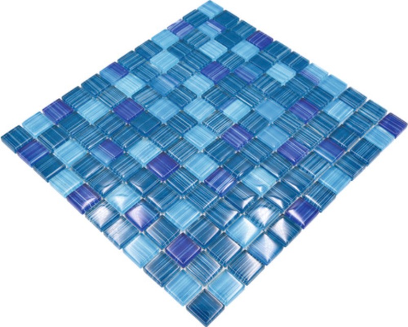 Glasmosaik Mosaikfliese Style Ocean blau türkis Küchenrückwand MOS74-0409