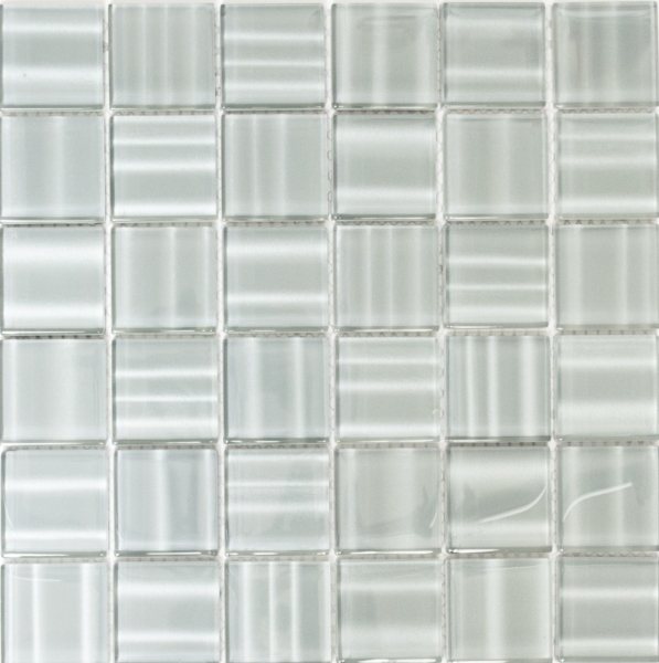 Glasmosaik Fliesenspiegel Küchenwand Glasmosaik Facetta grau anthrazit MOS110-0202