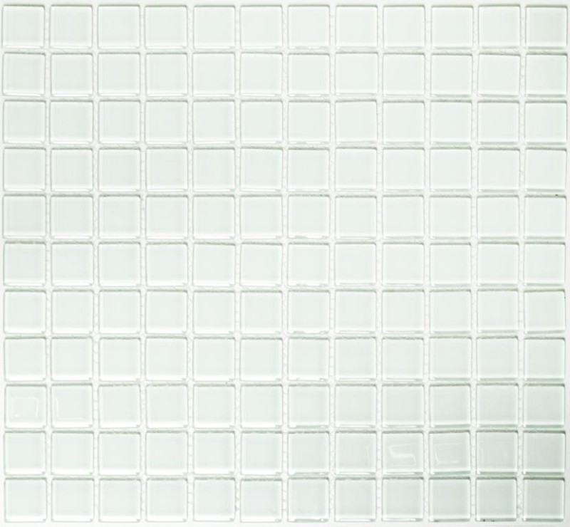 Carreau de mosaïque blanc avec nuance de vert Mosaïque de verre Mosaïque de piscine MOS60-0102