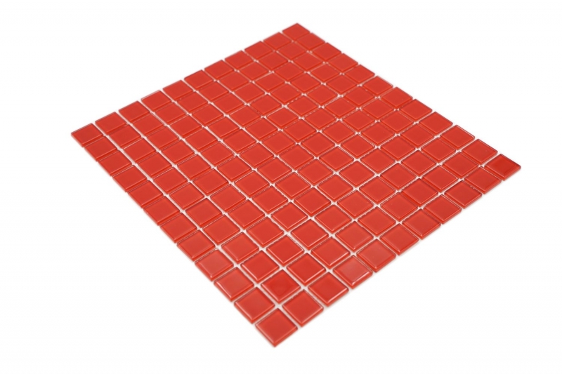 Mosaic tile glass mosaic red BATH WC kitchen WALL mosaic mat MOS60-0904