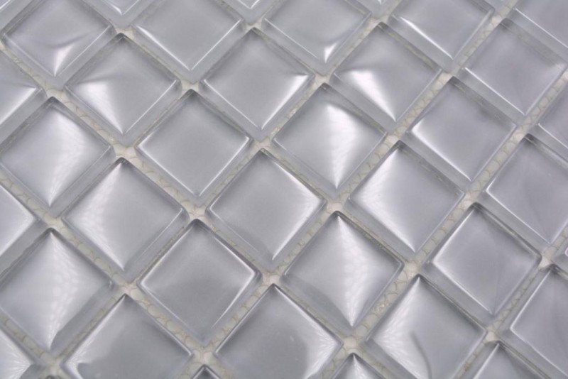 Mosaico di vetro tessere di mosaico grigio grigio chiaro antracite mosaico piscina mosaico bagno piastrella WC piastrella cucina piastrella muro - MOS70-0204