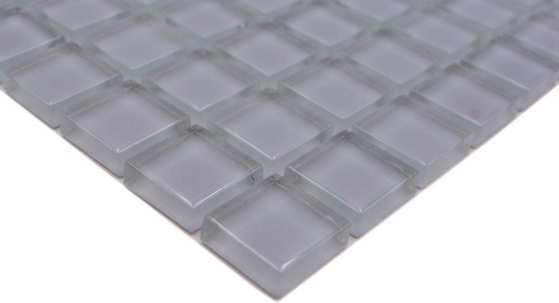 Mosaico di vetro tessere di mosaico grigio grigio chiaro antracite mosaico piscina mosaico bagno piastrella WC piastrella cucina piastrella muro - MOS70-0204