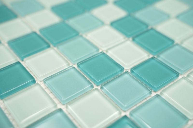 Mosaic tiles glass mosaic green turquoise mint pool mosaic swimming pool mosaic MOS62-0602