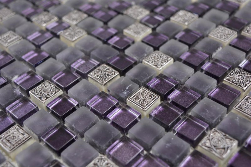 Glass mosaic mosaic tile purple resin frosted frosted frosted frosted BATH WC kitchen tile - MOS92-1107