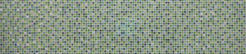 Mosaïque de verre Carreau de mosaïque Acier inoxydable vert lime argent scintillant Protection contre les éclaboussures Revêtement mural salle de bain - MOS92-0506