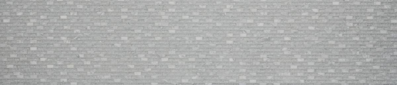 Piastrella di mosaico per cucina Bianco traslucido Brick Mosaico di vetro Pietra di cristallo bianco MOS87-0111_f
