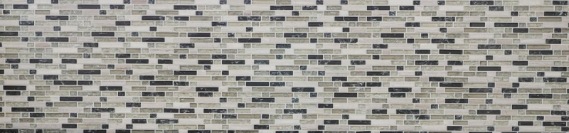 Glass mosaic natural stone rods mosaic tiles gray-green light gray anthracite quarry glass wall tile kitchen bathroom WC - MOS87-V1352