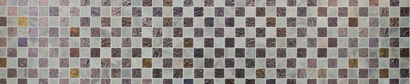 Piastrella di mosaico dipinta a mano Backsplash di piastrelle Grigio traslucido Mosaico di vetro Design in pietra di cristallo Grigio quarzite MOS88-CR73_m