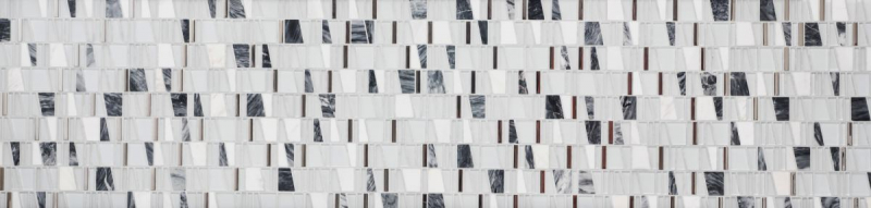 Mosaikfliese Küchenrückwand Transluzent weiß Leiter Glasmosaik Crystal Stein EP weiß MOS87-0103_f