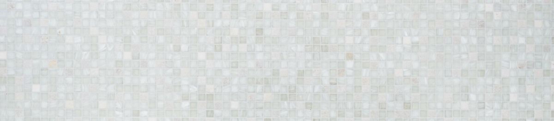 Pierre naturelle Mosaïque de verre Carreaux de mosaïque cream blanc vieux blanc beige clair Fond de carrelage mur cuisine - MOS94-2503