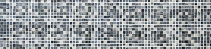 Mosaikfliesen Küchenrückwand grauschwarz Glasmosaik Stein Cream MOS94-2507_f