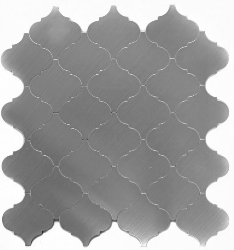 Mosaic tiles self-adhesive aluminum silver metal Florentine MOS200-22LAT_f