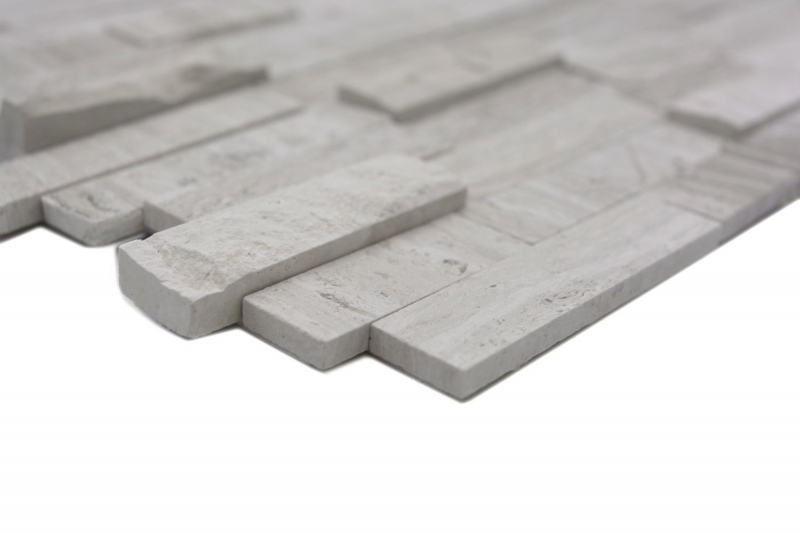 Self-adhesive natural stone marble wall tiles kitchen splashback wall facing DIY MOS200-0120
