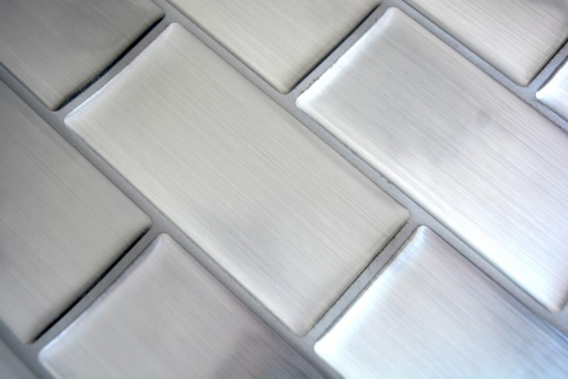 self-adhesive mosaic vinyl adhesive foil Metro silver tile backsplash kitchen backsplash decor