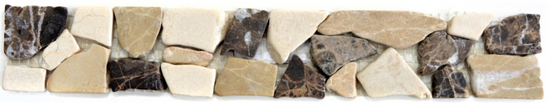 Marbre pierre naturelle beige Borde bordure Ciot Castanao Biancone MOSBor-BC1213_f