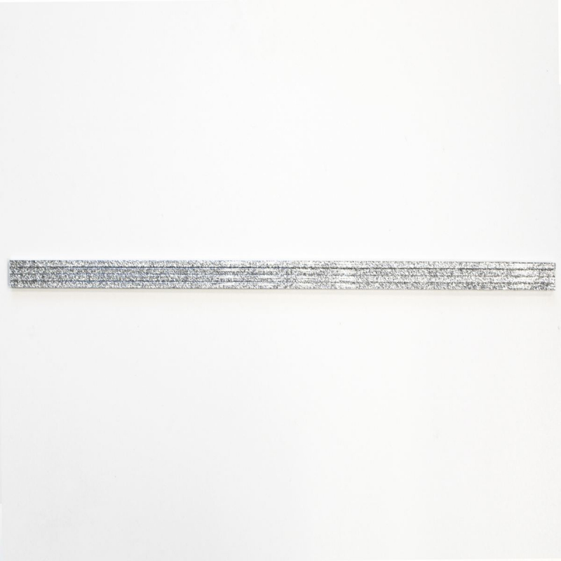 Matita con profilo in alluminio argento glitterato confezione da 4 pezzi MOSBor-PPAG208