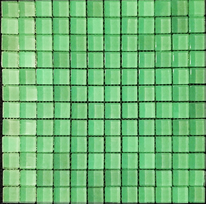 Mosaïque de verre Carreau de mosaïque fluorescent vert pastel Carreau de mur Carreau de cuisine Carreau de salle de bain WC - MOS88-0104
