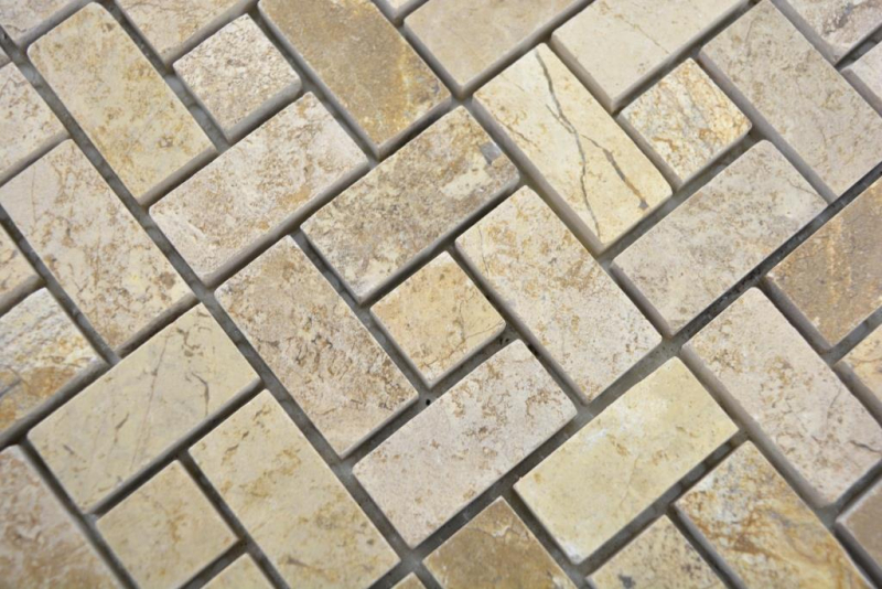 Marble mosaic wheel stone chocolate polished mosaic tile wall backsplash kitchen bathroom MOS88-B13_f
