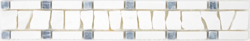 Marbre Borde Bordure blanc crème noir anthracite Bordure en pierre naturelle Salle de bain Cuisine Mur Sol WC Sauna - MOSBOR-WB01