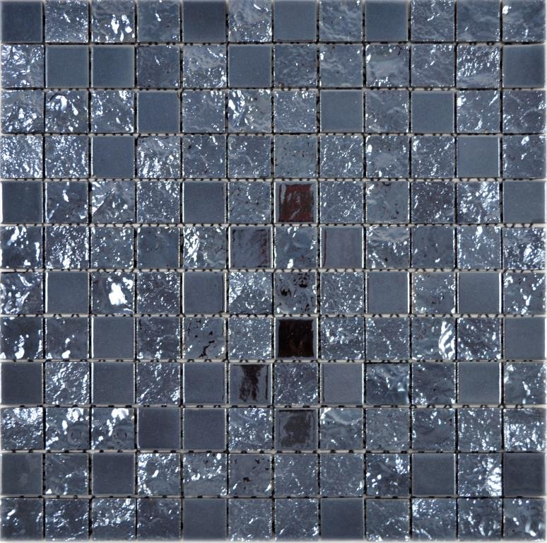 Piastrella di ceramica a mosaico esclusiva del Giappone grafite nero parete backsplash cucina bagno WC - MOS18-0303