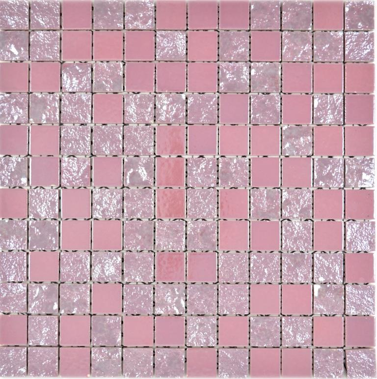 Keramik Mosaik Baku pink rose Mosaikfliesen Wand Fliesenspiegel Küche Bad MOS18-1111_f