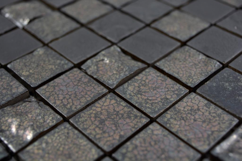 Ceramic mosaic tile exclusive Japan black anthracite bronze mix wall tile backsplash kitchen bathroom - MOS18-0333