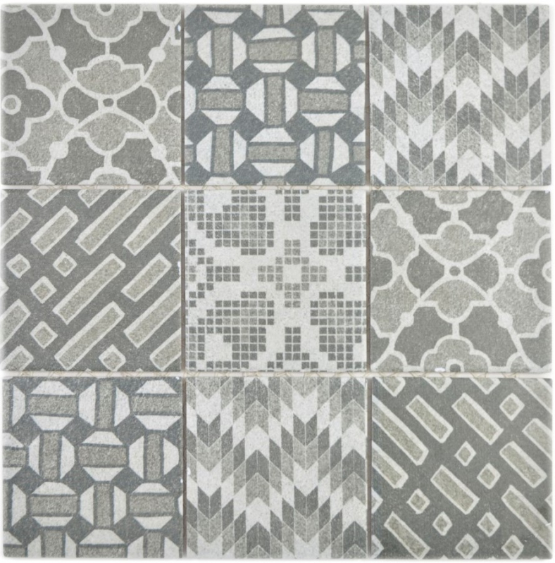 Ceramic mosaic picolo GRIGIO mosaic tiles wall tile backsplash kitchen bathroom MOS22B-G02_f