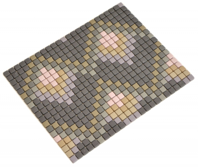 GLASS MOSAIC decor dark gray matt mosaic tiles wall tile backsplash kitchen bathroom MOS140-RO6_f