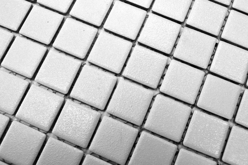 Carreau de mosaïque RÉFRACTAIRE salle de bain sol mur ANCIEN BLANC MOS18-0102-R10_f