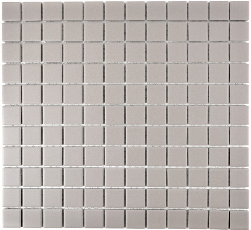 Mosaic tile ceramic LIGHT GREY SOAP GREY WALL FLOOR unglazed MOS18-0204-R10_f