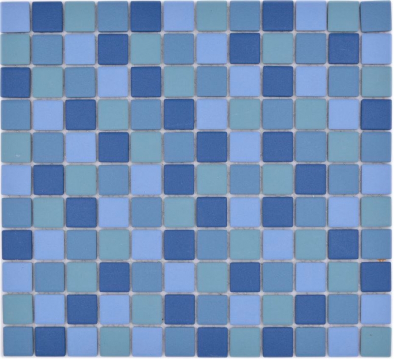 Ceramic mosaic blue turquoise pool mosaic tile RUGGED SHOWER BASIN FLOOR TILES backsplash kitchen wall - MOS18-0404-R10