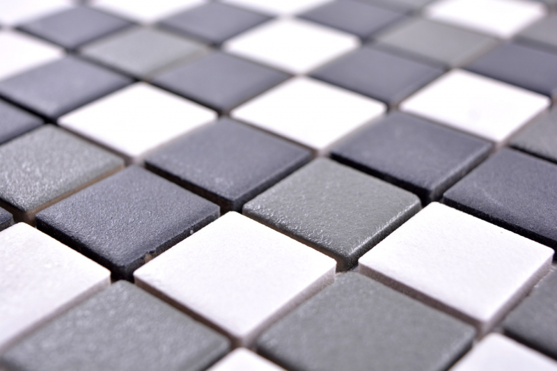 Mosaic tile ceramic black white anthracite matt shower tray MOS18-2213-R10_f