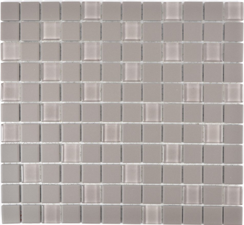 Mosaic tile ceramic gray unglazed glass mosaic shower tray MOS18-0202-R10_f