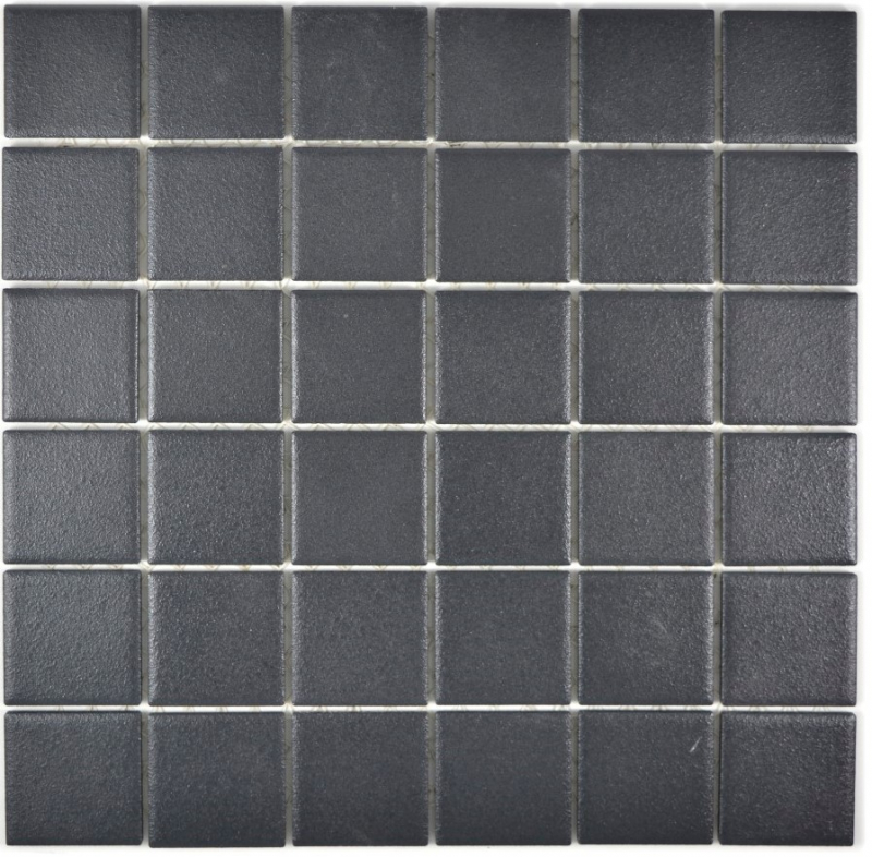 Échantillon manuel de carreaux de mosaïque Céramique soft noir RÉSISTANT À LENTRAÎNEMENT MOS14-0311-R10_m