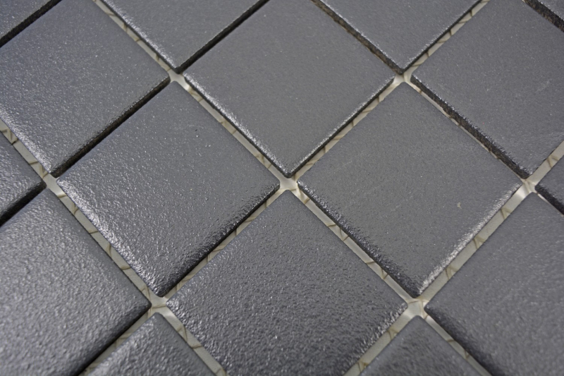 Piastrella di ceramica a mosaico nero morbido SLIPPROOF piastrelle pavimento doccia - MOS14-0311-R10